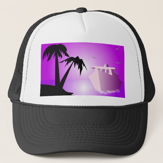 Bon Voyage Truckerkappe (Vorderseite)