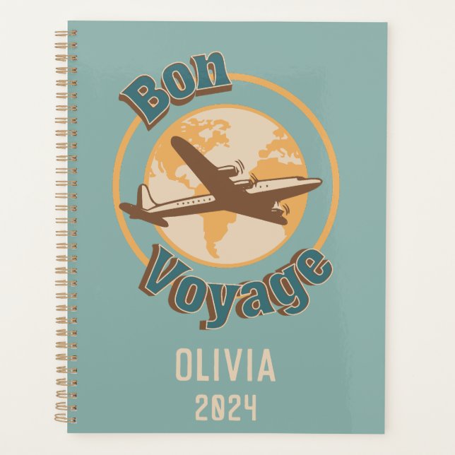 Bon voyage Voyage Voyageons dans le monde design (Devant)