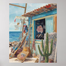 Bonaire-Fischhütte ausverkauft