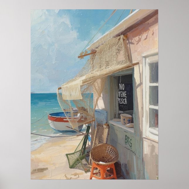 Bonaire fish shack poster (Vorne)