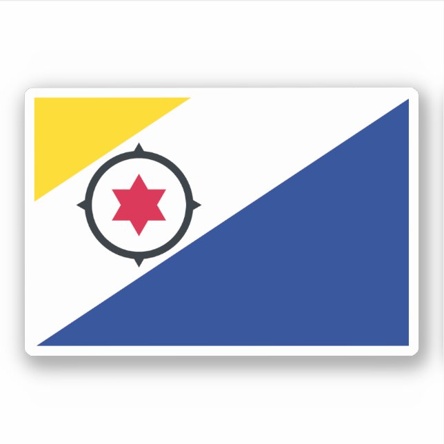 Bonaire Flag Aufkleber (Vorderseite)