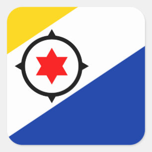 Bonaire Flag Quadratischer Aufkleber