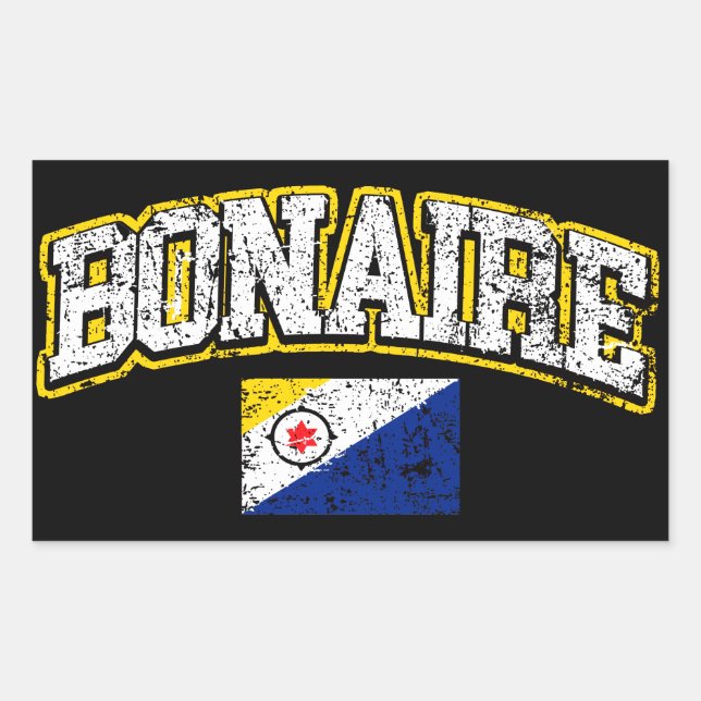Bonaire Flag Rechteckiger Aufkleber (Vorderseite)