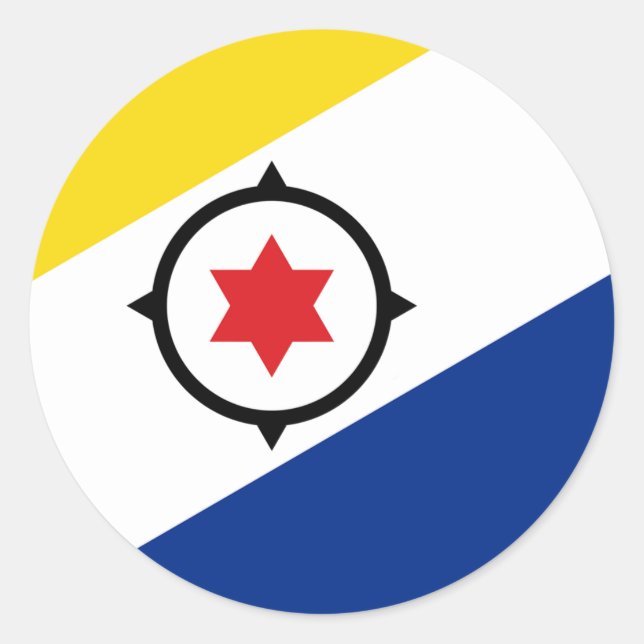 Bonaire Flag Sticker (Vorderseite)