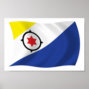 Bonaire-Flagge Poster Druck