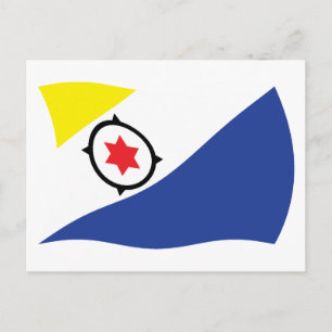 Bonaire Flagge Postkarte