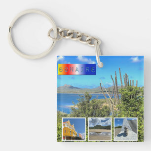 Bonaire Foto Collage Schlüsselanhänger