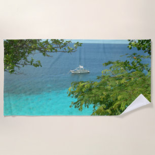 Bonaire Ocean View mit Bootstücher Strandtuch