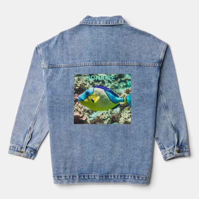 Bonaire parrotfish jeansjacke (Rückseite)
