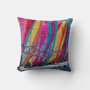 Bonaire-Wind-Surfer-Plakat Kissen