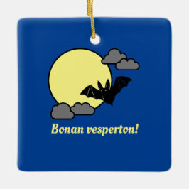Bonan vesperton! keramikornament