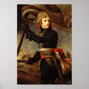 Bonaparte an der Brücke von Arcola by Gros, Antoin Poster