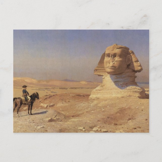 Bonaparte vor der Sphinx Postkarte (Vorderseite)