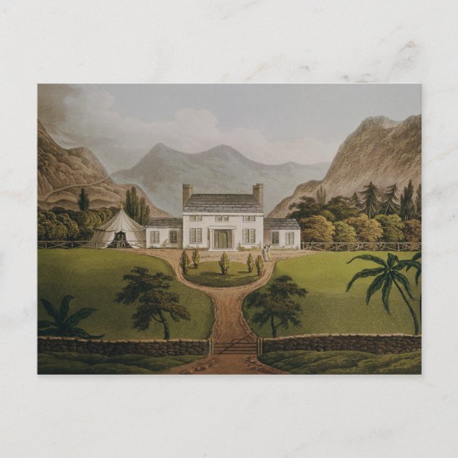 Bonaparte's Mal-Maison at St. Helena, 1821 Postkarte (Vorderseite)
