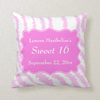 Bonbon16 rosa Zebra-Druck-Muster Kissen