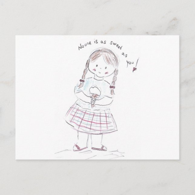 Bonbon als Sie Postkarte (Vorderseite)