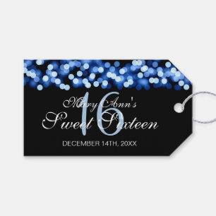 Bonbon bezauberndes Blau 16 Geschenkanhänger