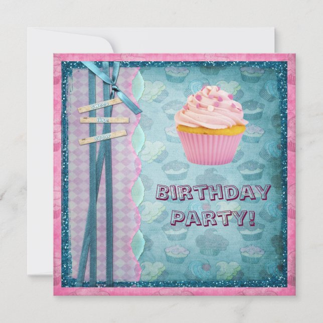 Bonbon comme des invitations de partie de parties (Devant)