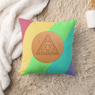 Bonbon Dalgona Triangle Carré Coussin