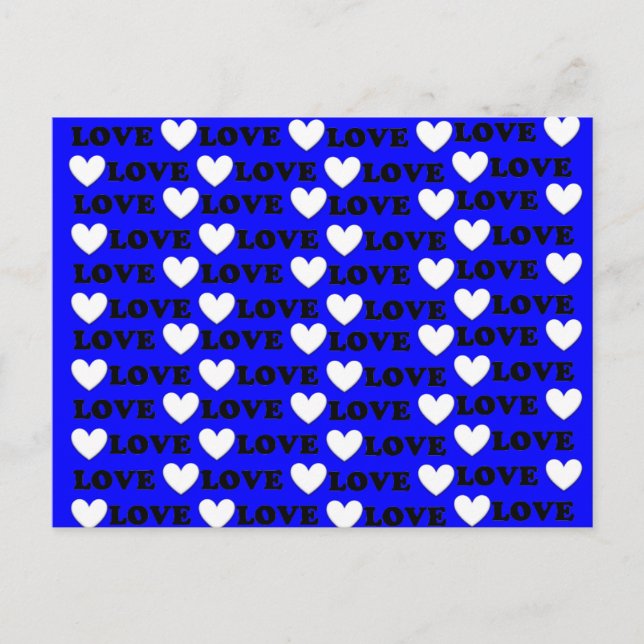 BonBon Es geht um Liebe - ich Liebe Sie Postkarte (Vorderseite)