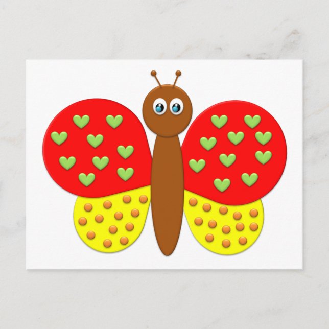 BonBon Fantasy Butterfly's Postkarte (Vorderseite)