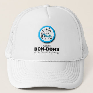 Bonbon-Kappe im Weiß mit Logo Truckerkappe