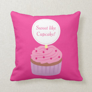 Bonbon mögen kleinen Kuchen, Rosa, für Mädchen Kissen