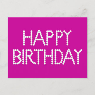 BonBon Party Rainbow Happy Birthday Postcard Postkarte
