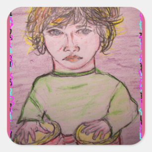 Bonbon Quadratischer Aufkleber