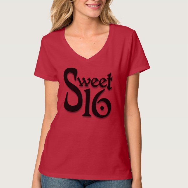 Bonbon T-shirt de 16 anniversaires (Devant)