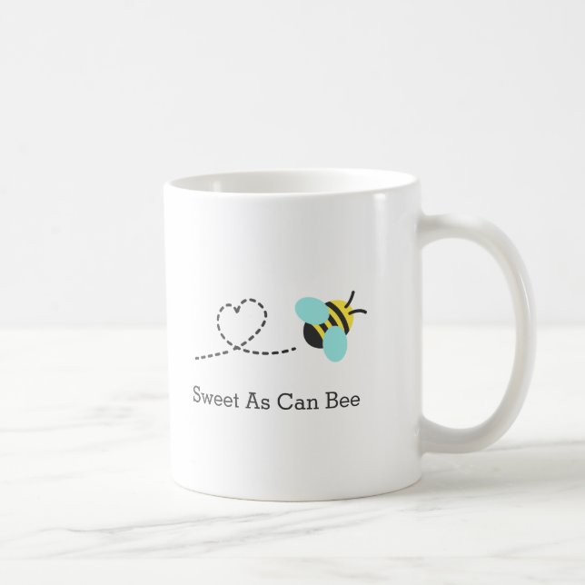 Bonbon, wie Biene kann, niedliche summende Biene Kaffeetasse (Rechts)