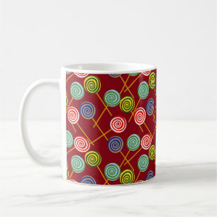 Bonbonmuster Lollenmuster Lollipop 10 Kaffeetasse