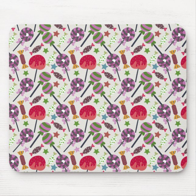 Bonbonmuster | Lollenmuster | Lollipop 11 Mousepad (Vorne)