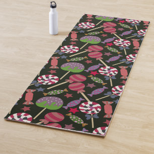 Bonbonmuster Lollenmuster Lollipop 16 Yogamatte