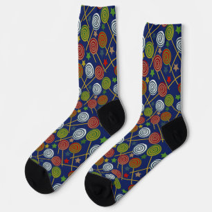 Bonbonmuster Lollenmuster lollipop 17 Hinweis Socken