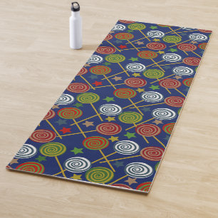 Bonbonmuster Lollenmuster Lollipop 17 Yogamatte