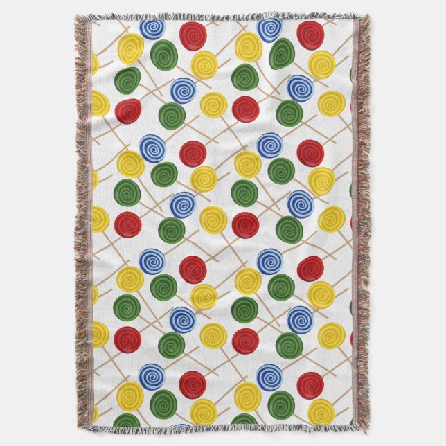 Bonbonmuster | Lollenmuster | Lollipop 21 Decke (Vorderseite Vertikal)