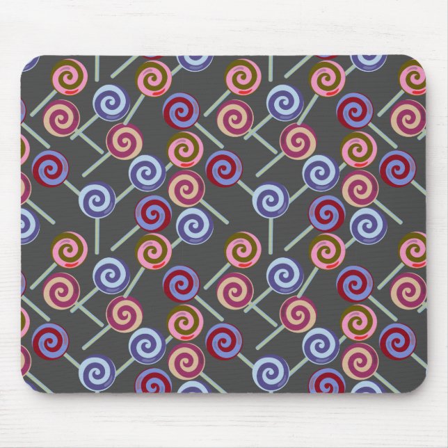 Bonbonmuster | Lollenmuster | Lollipop 27 Mousepad (Vorne)