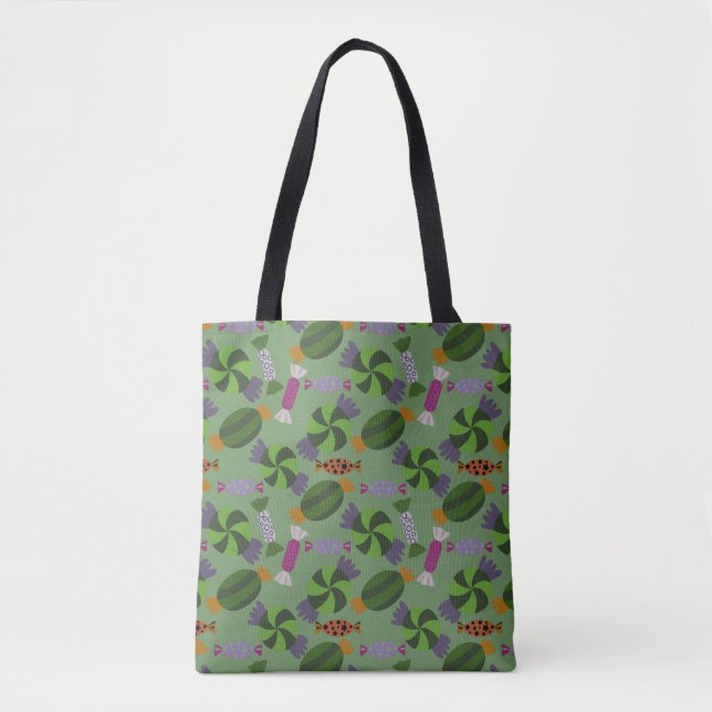 Bonbonmuster | Lollenmuster | Lollipop 27 Tasche (Vorderseite)