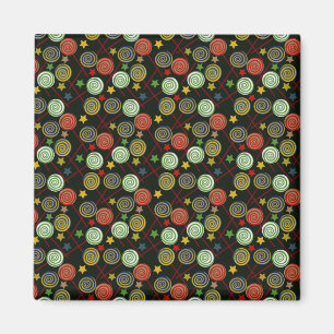 Bonbonmuster Lollenmuster Lollipop 28 Magnet