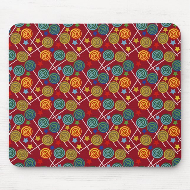 Bonbonmuster | Lollenmuster | Lollipop 32 Mousepad (Vorne)