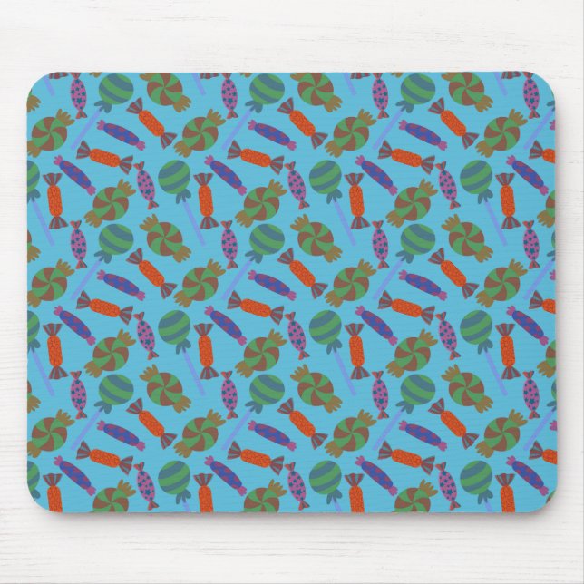 Bonbonmuster | Lollenmuster | Lollipop 36 Mousepad (Vorne)