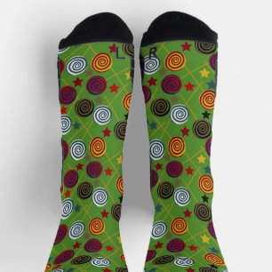 Bonbonmuster Lollenmuster lollipop 39 Post Socken