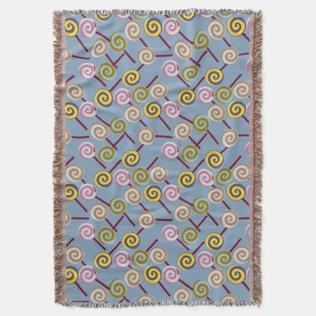 Bonbonmuster | Lollenmuster | Lollipop 3 Decke (Vorderseite Vertikal)
