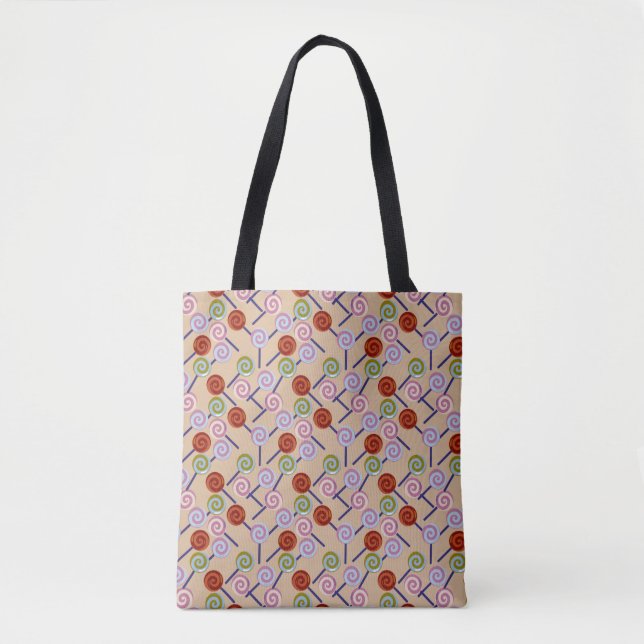 Bonbonmuster | Lollenmuster | Lollipop 41 Tasche (Vorderseite)