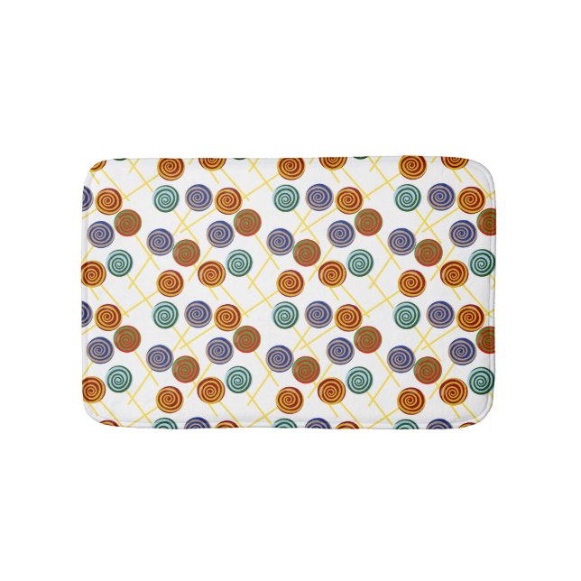 Bonbonmuster | Lollenmuster | Lollipop 47 Badematte (Vorderseite)