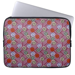 Bonbonmuster Lollenmuster Lollipop 49 Laptopschutzhülle