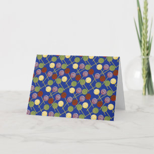 Bonbonmuster Lollenmuster Lollipop 4 Karte