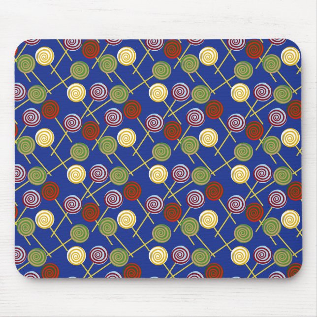 Bonbonmuster | Lollenmuster | Lollipop 4 Mousepad (Vorne)