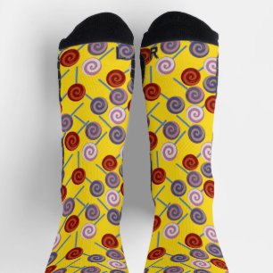 Bonbonmuster Lollenmuster lollipop 50 Wrap Socken